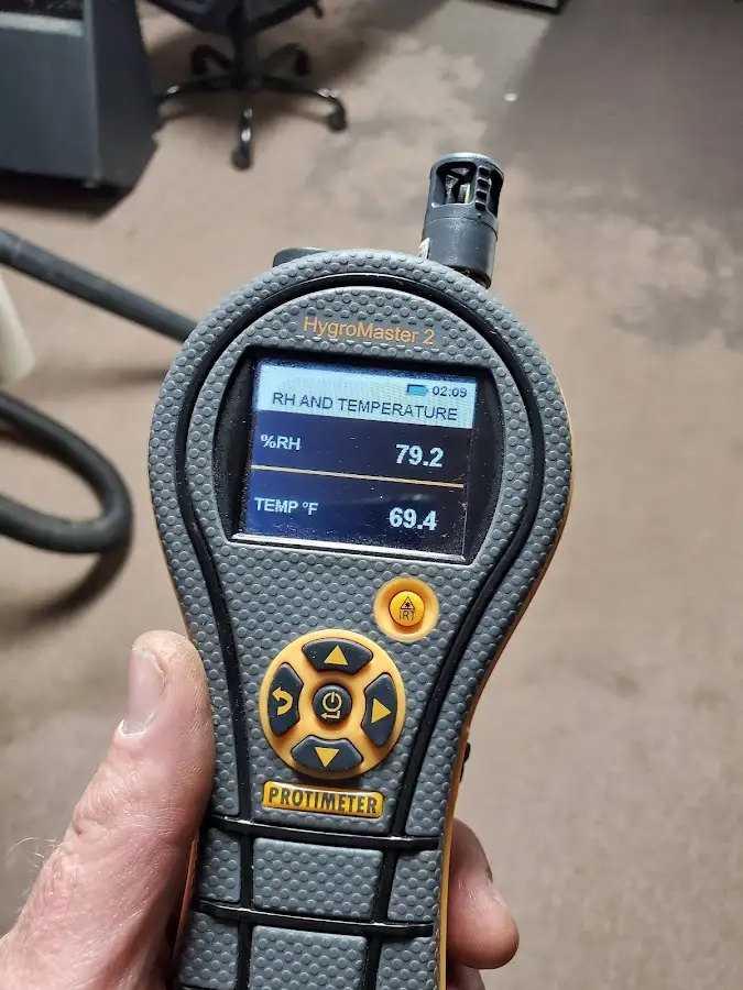 Moisture meter humidity assessment for Fire & Smoke Damage Restoration in Bourne